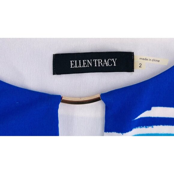 Ellen Tracy Womens Multi-Color Striped Sleeveless Dress Size 2 rainbow - Picture 2 of 5